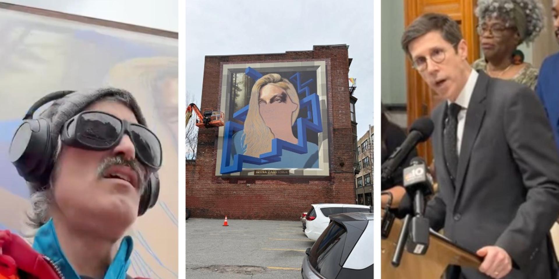 Artist Ian Gaudreau keeps painting Iryna Zarutska mural after Providence mayor ordered it removed, petition launched to save it