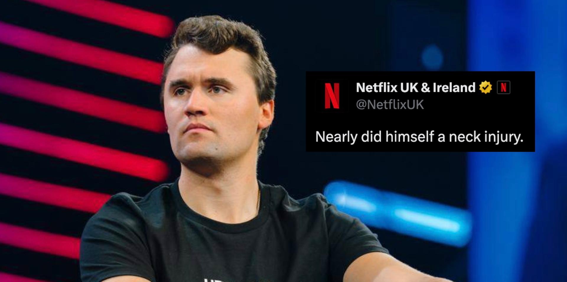 Netflix appears to mock Charlie Kirk over 'neck injury' on 1-year anniversary of his murder as calls to boycott grow