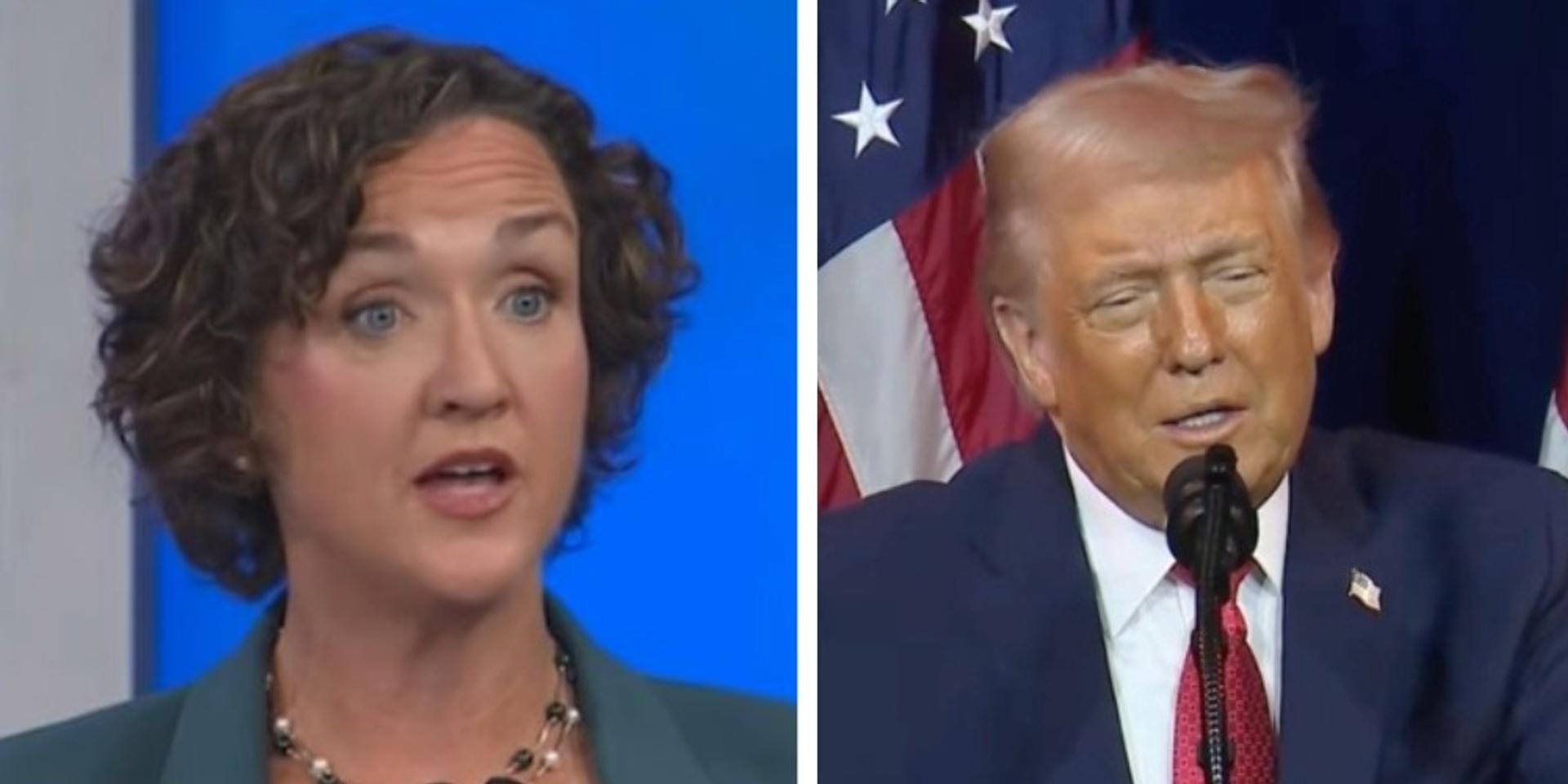 Katie Porter whines about Trump, racism when asked on California debate stage if truckers should speak English