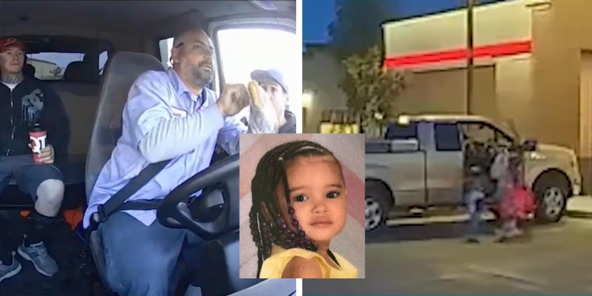 Arizona moving crew spots missing 2-year-old girl at QuikTrip, blocks kidnappers with truck until police arrive