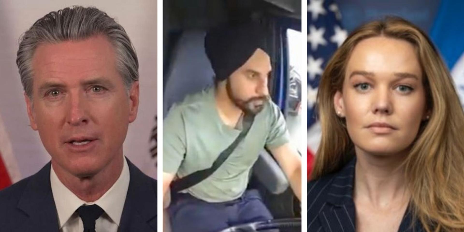 DHS slams Gavin Newsom for falsely claiming illegal immigrant trucker who killed 3 in Florida was granted work permit by Trump admin