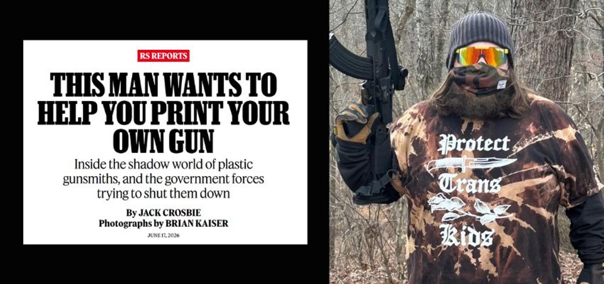 Rolling Stone promotes gun radical who advocates for far-left terrorism, celebrated Charlie Kirk's death