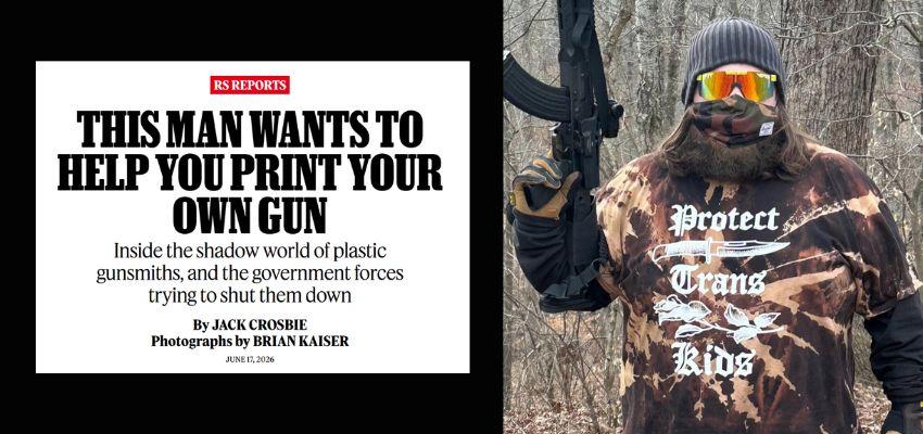 Rolling Stone promotes gun radical who advocates for far-left terrorism, celebrated Charlie Kirk's death