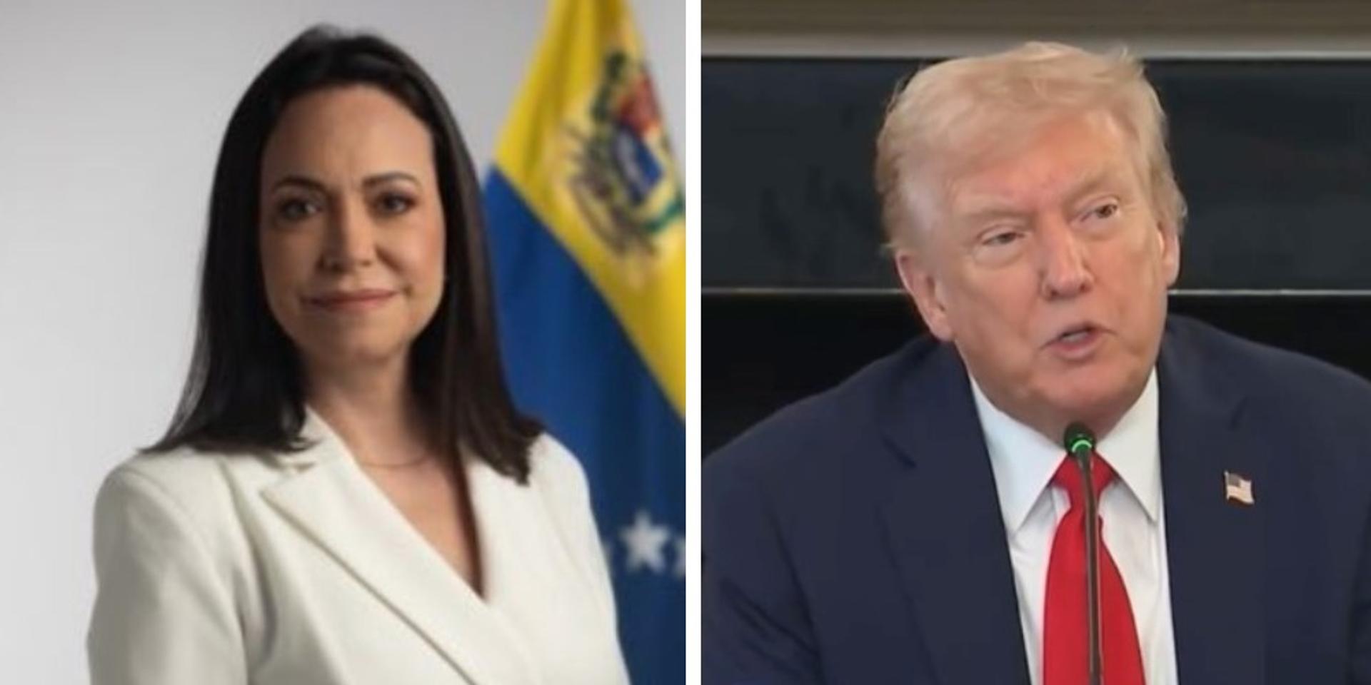 BREAKING: Nobel Peace Prize winner Maria Corina Machado dedicates award to Trump