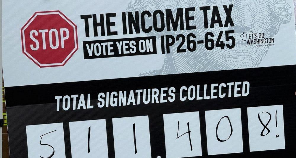 Citizen action group turns in more than 511,000 signatures to repeal Washington Dems' income tax