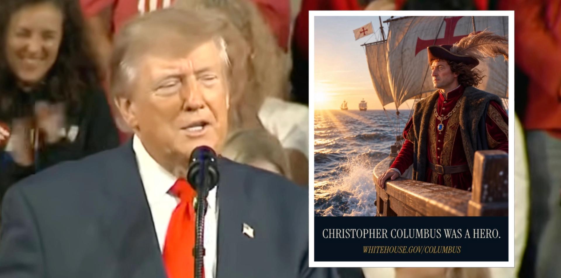 Trump admin proudly celebrates Columbus Day among Democrat haters who promote 'indigenous' day