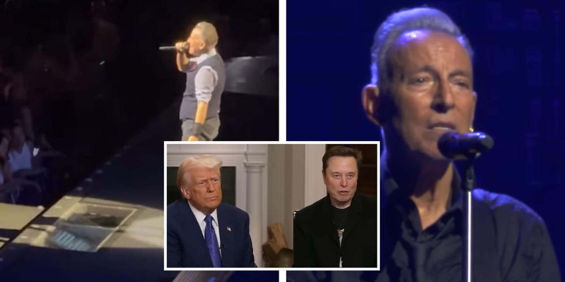 Bruce Springsteen needs teleprompter to attack Elon, Trump during Boston concert