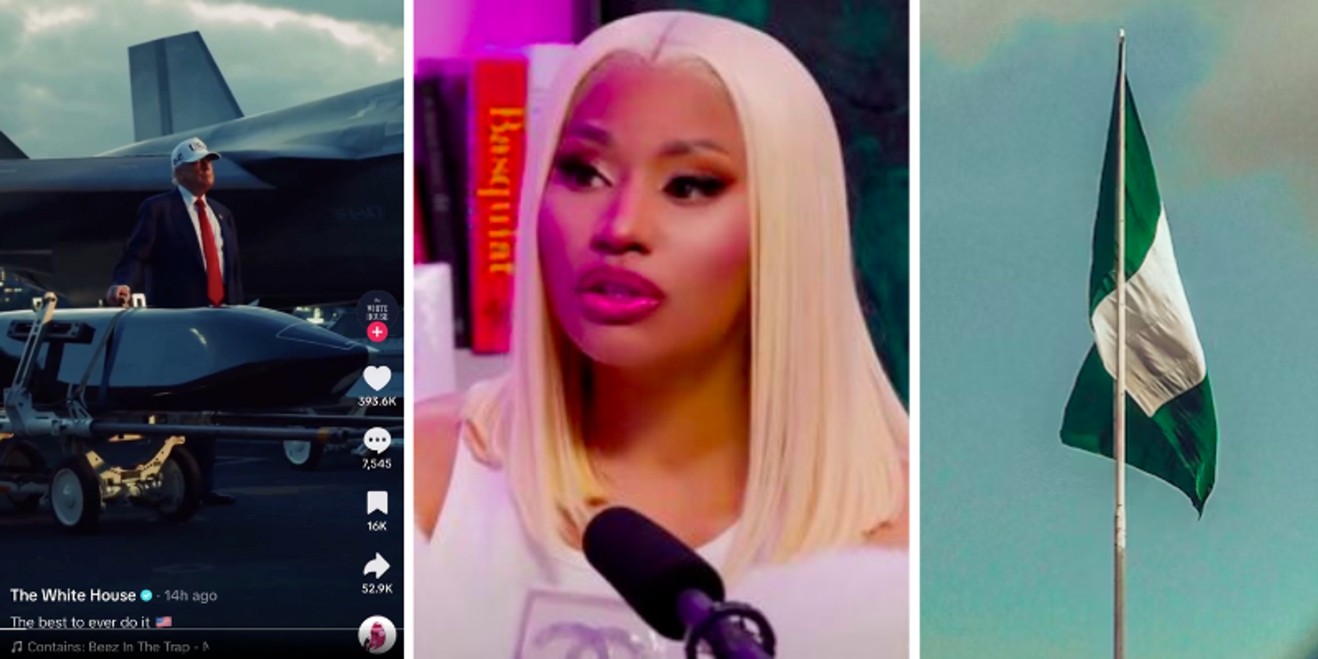 White House posts TikTok featuring Nicki Minaj after she backs efforts to stop Christian massacres in Nigeria