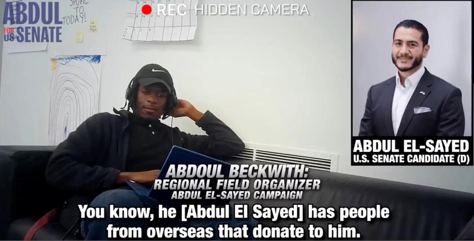 El-Sayed organizer claims candidate is receiving overseas donations, says rejecting Hamas would cost him support: OMG