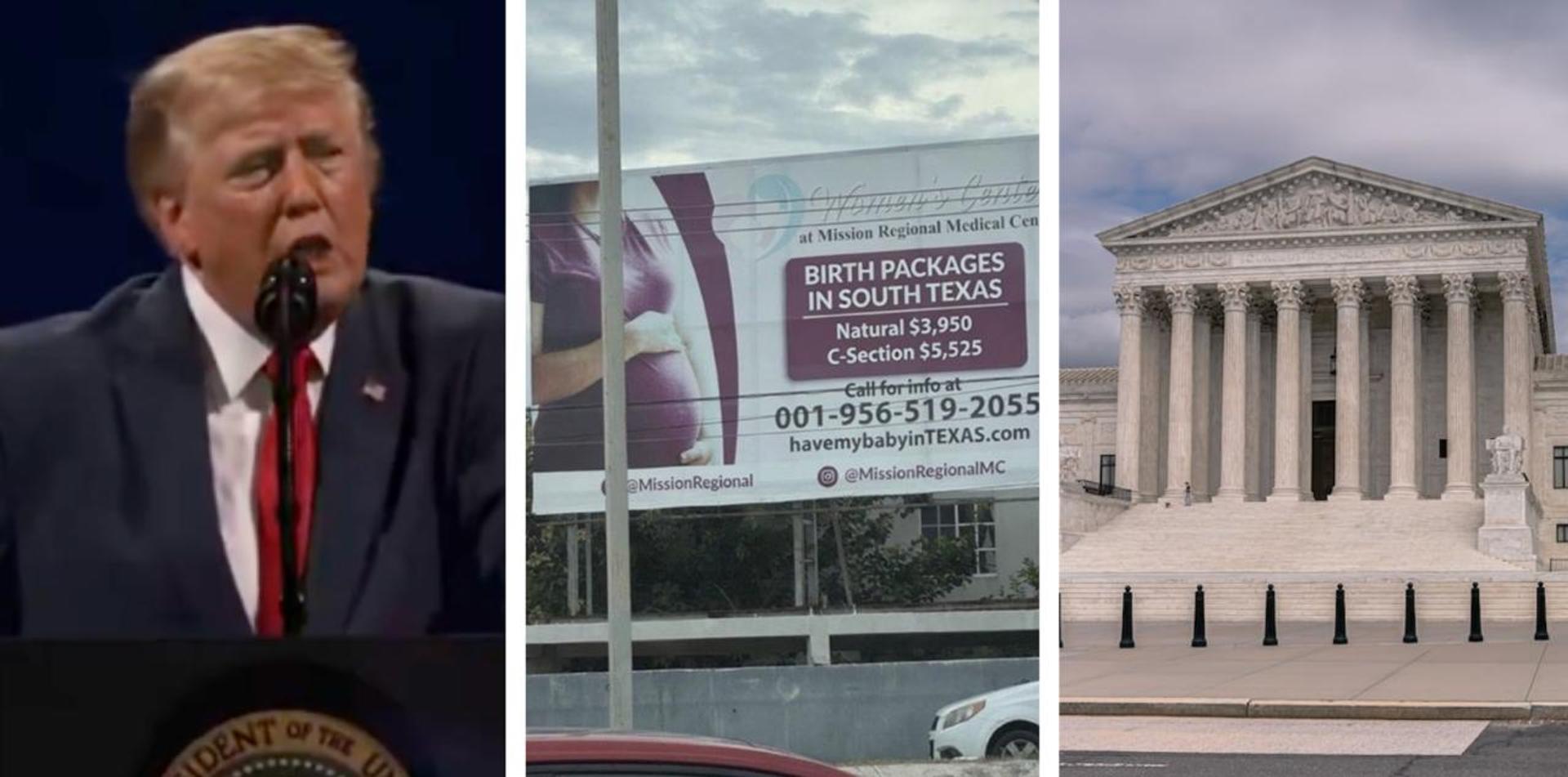 Trump calls for Supreme Court rehearing on birthright citizenship after Texas hospital billboards offering foreign nationals 'birth packages'