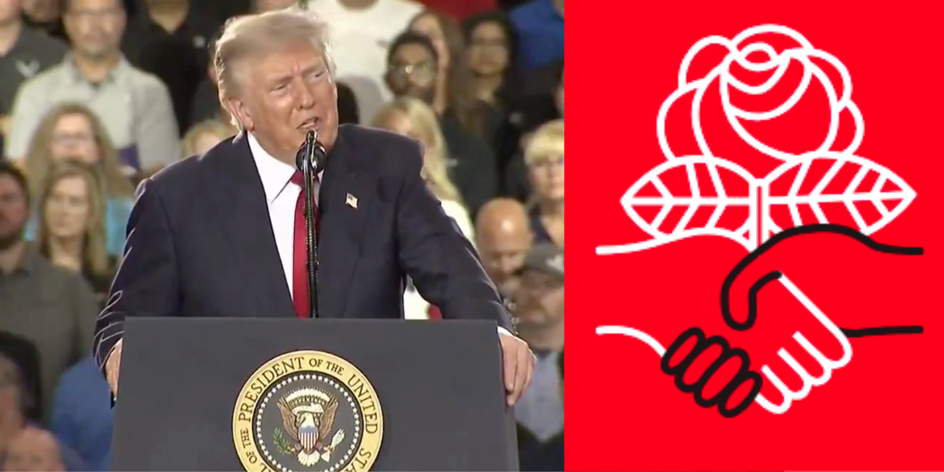 Trump takes aim at DSA, says 'this is a serious threat,' warns socialism leads to living in squalor