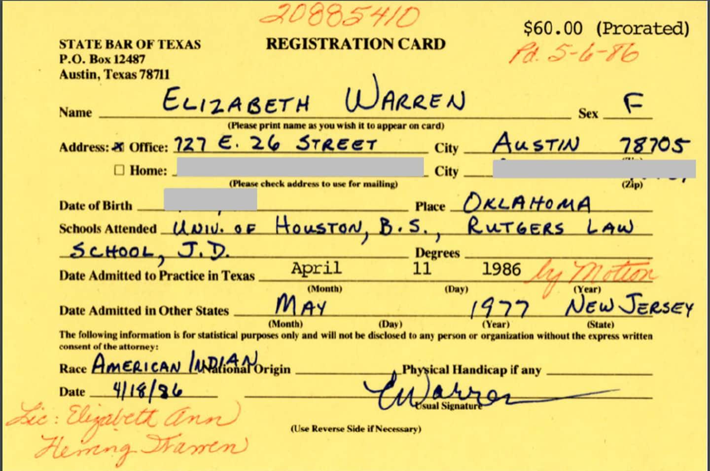 Image result for elizabeth warren native american harvard