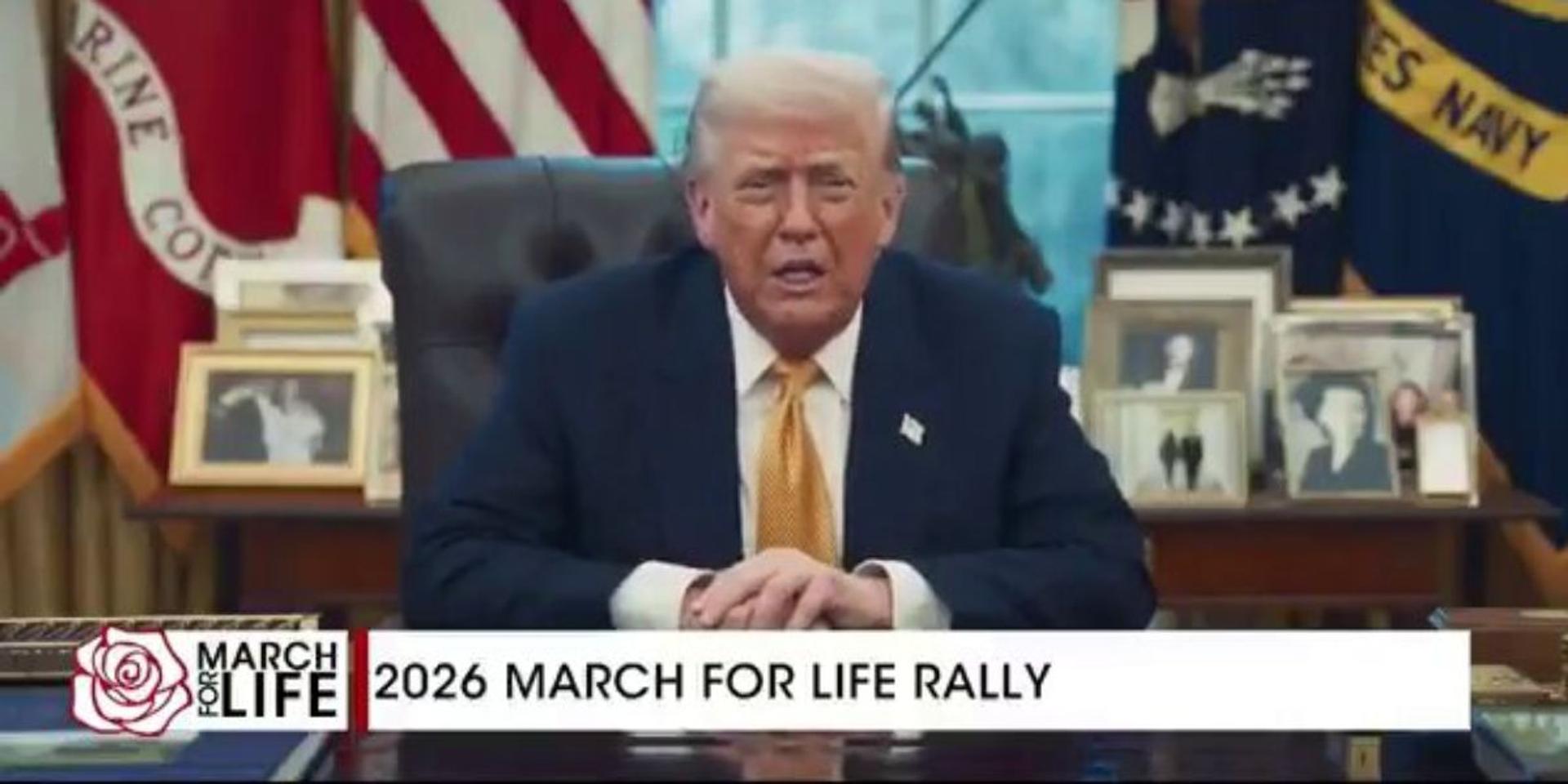 MARCH FOR LIFE: Trump says fight to protect unborn Americans 'must be won' as march hits 53rd year