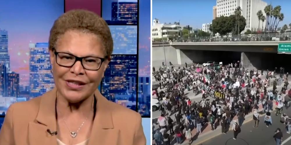 Karen Bass says LA has 'rapid response network' to disrupt ICE arrests