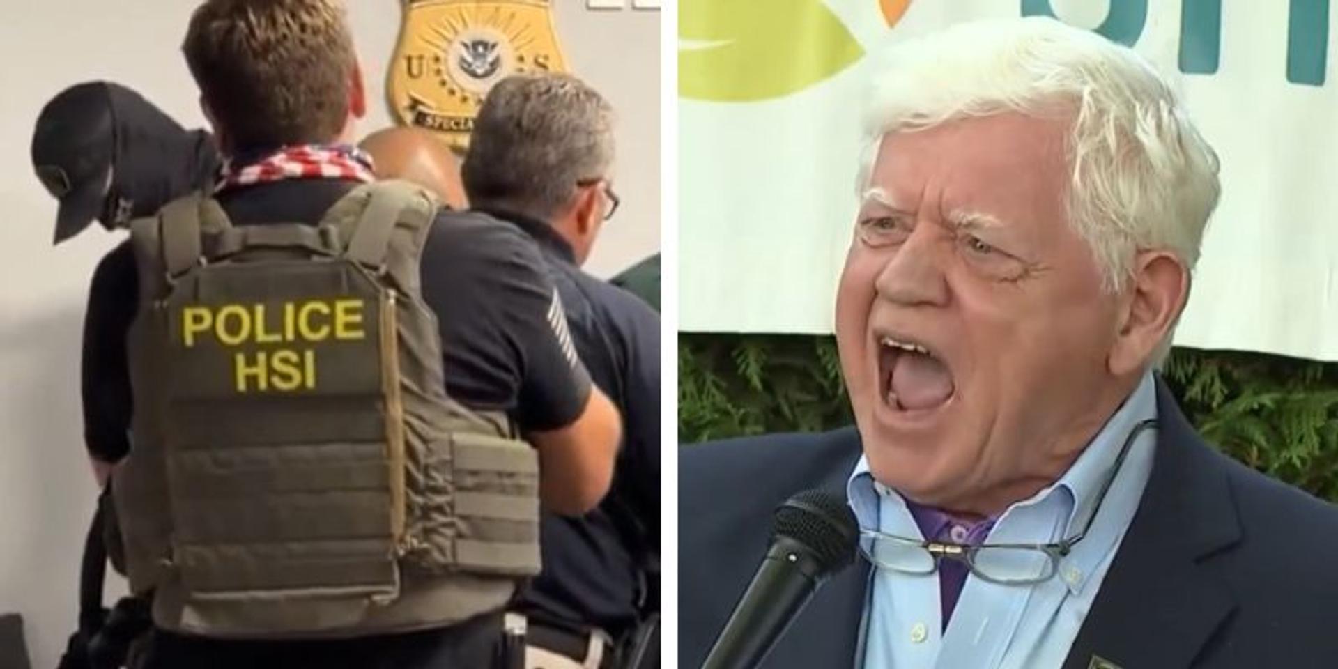 Dem Rep John Larson yells that ICE is 'the SS and the Gestapo,' demands they 'unmask' themselves