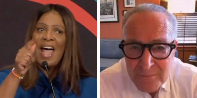 Chuck Schumer calls on Americans to 'forcefully rise up' against Trump over Tish James' indictment