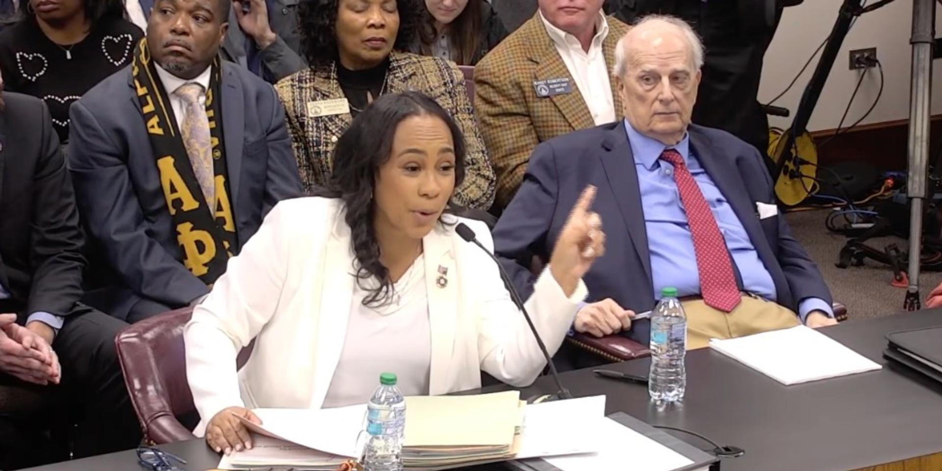 Fani Willis triggered lawmakers ask about Nathan Wade's invoices, says they should investigate threats against her instead