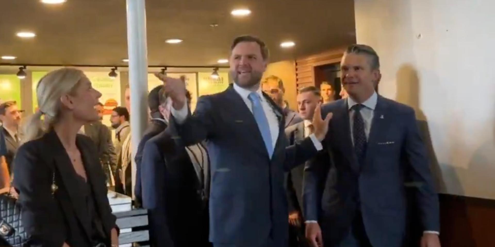 EPIC: JD Vance, Pete Hegseth mock pro-crime protestors at DC's Union Station
