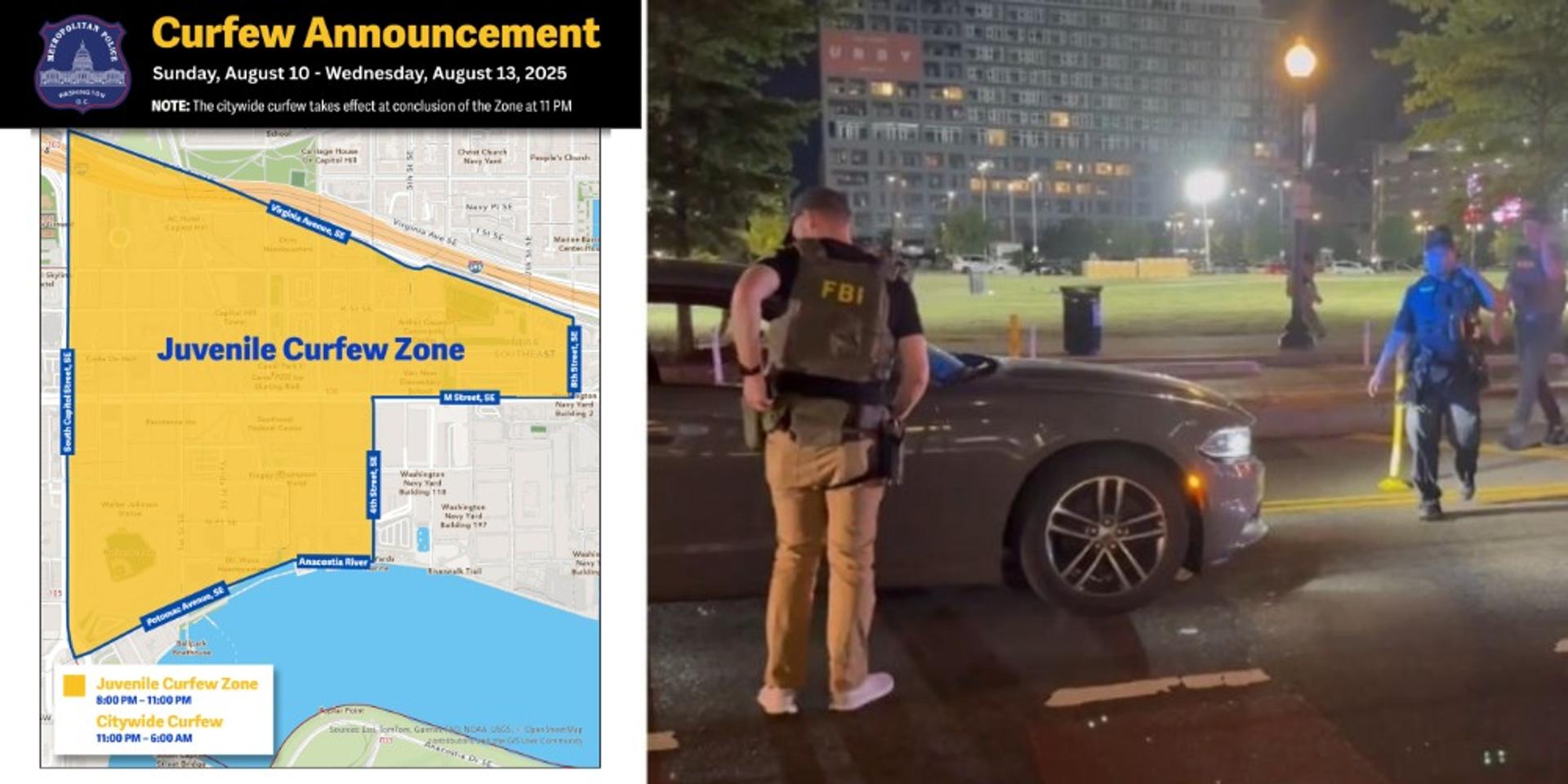 Washington, DC implements juvenile curfew from 8 pm to 6 am in Navy Yard