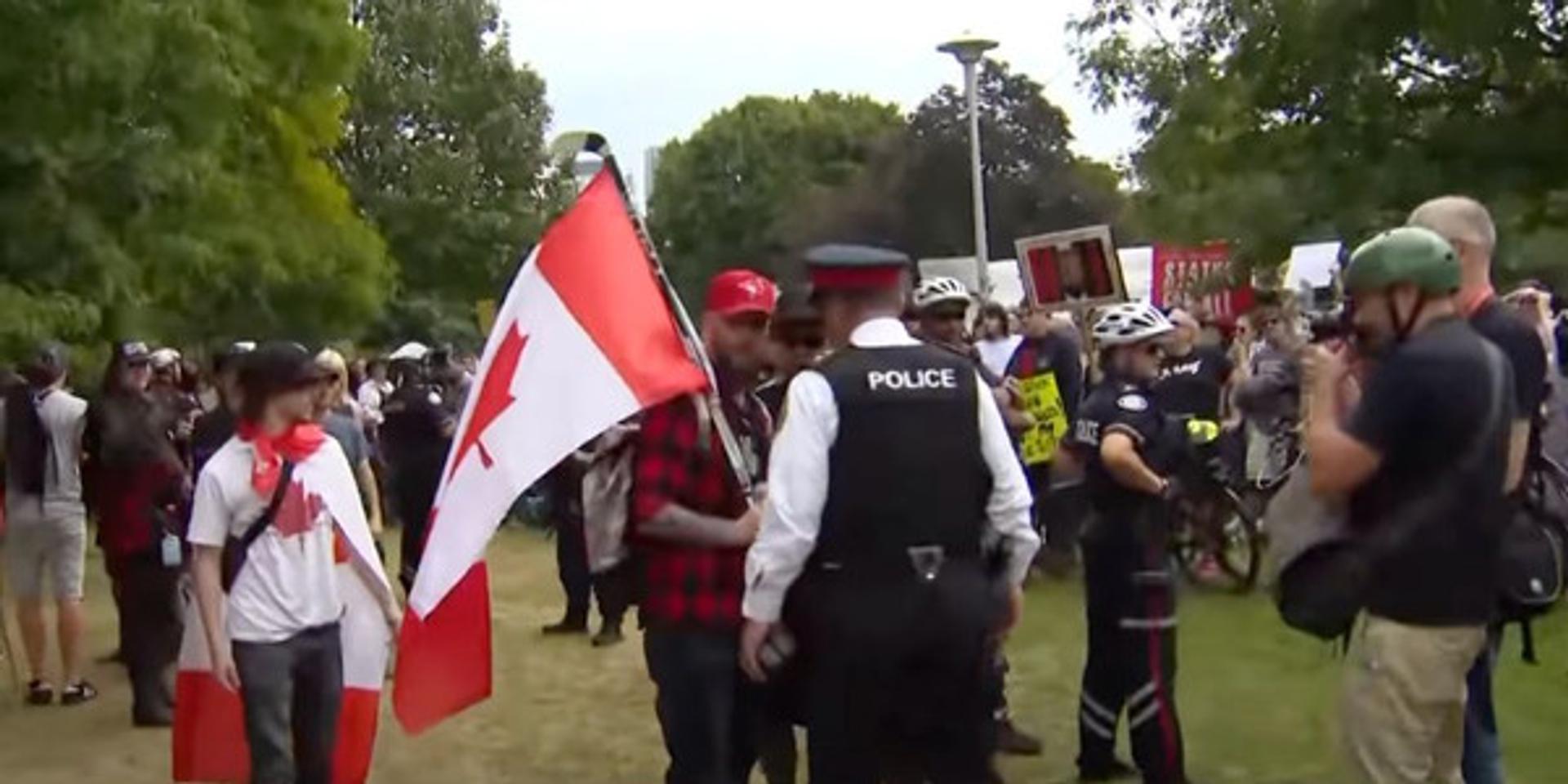 Canada First rally in Toronto met with counterprotests, arrests made