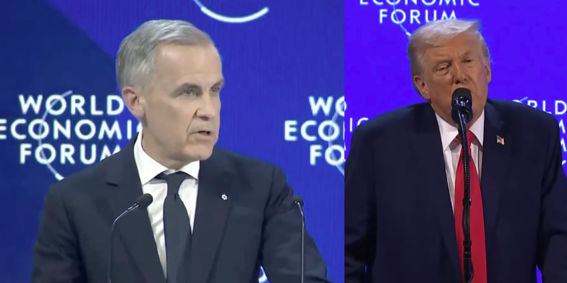 Carney warns middle powers are 'on the menu' after Trump kills old world order by putting America First—Trump says Canada should be grateful