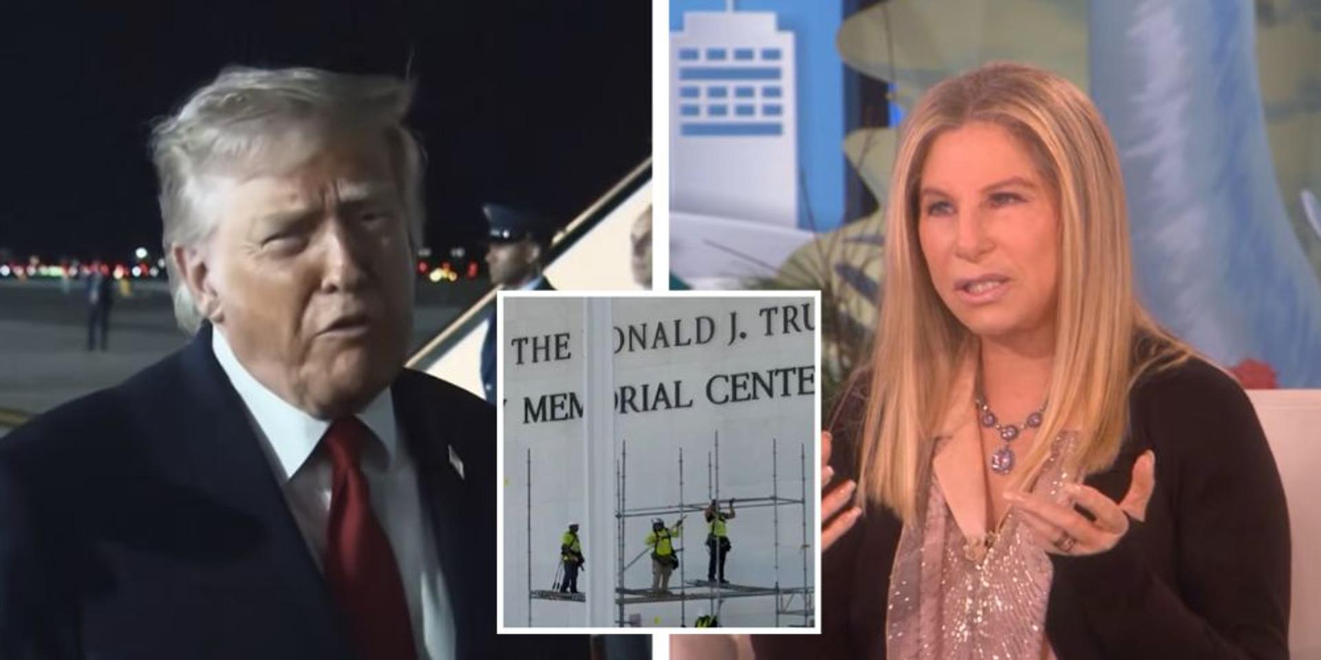 Barbra Streisand rants Trump's Kennedy Center reno plans are driven by 'unchecked ego'
