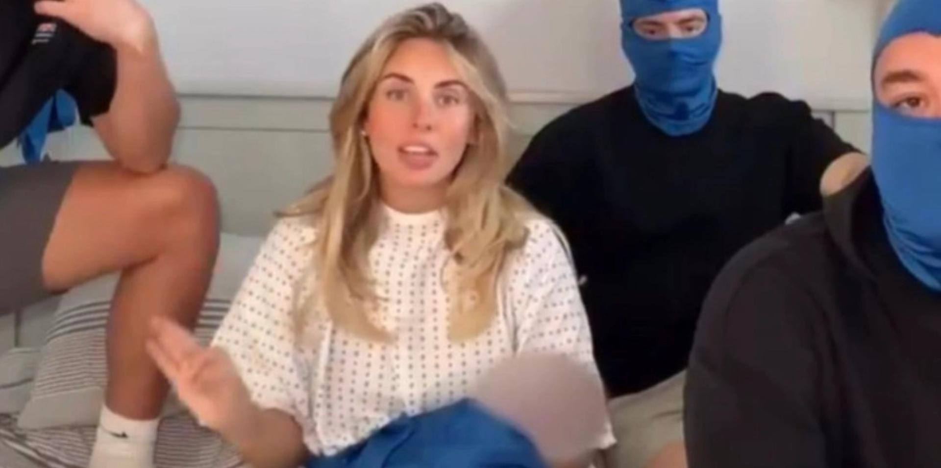 Bonnie Blue uses her new baby as a prop to promote adult content
