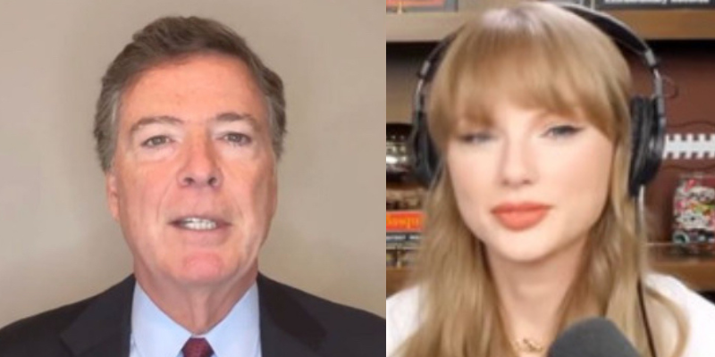 James Comey posts emotional tribute to Taylor Swift, says she provides hope through Trump 'bad dream'