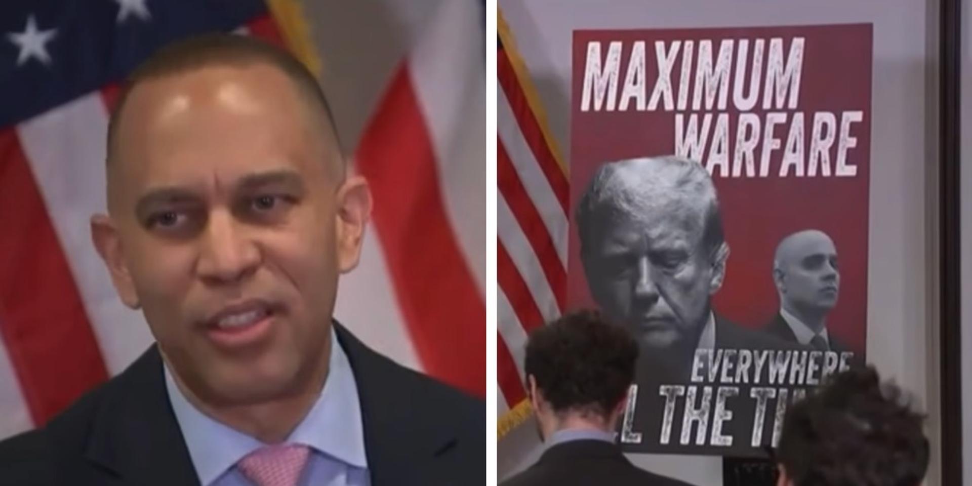 Hakeem Jeffries says US is in 'era of maximum warfare' days before WHCD shooting