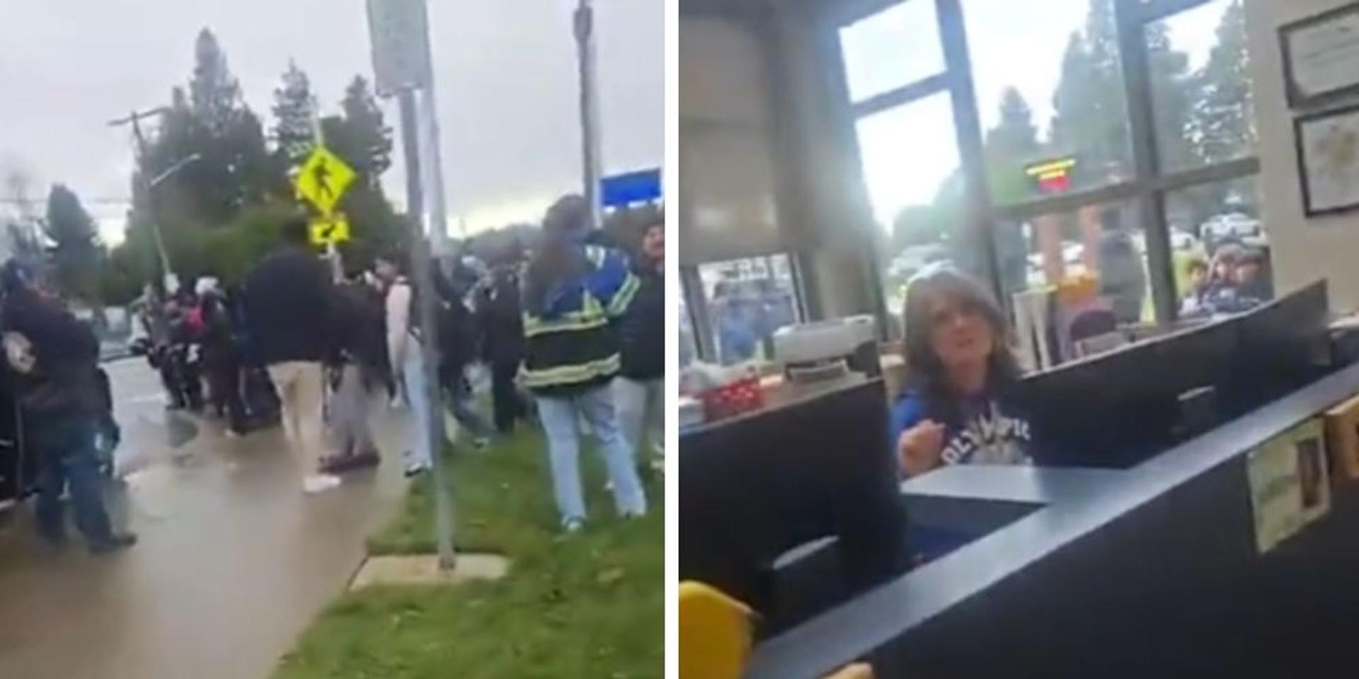 Mom yanks daughter out of anti-ICE walk out at Washington state middle school
