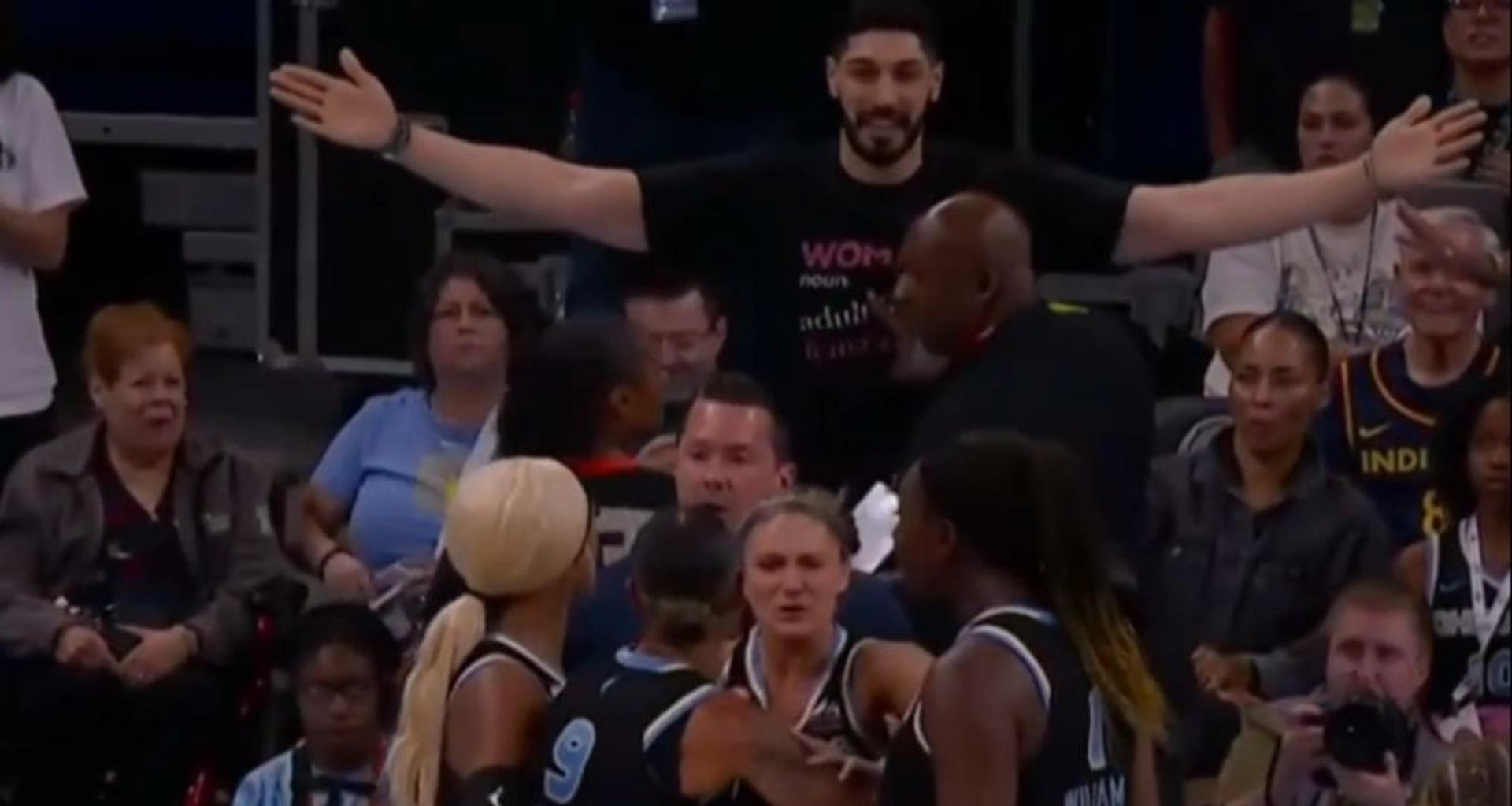 BREAKING: WNBA team bans Enes Kanter Freedom from Chicago arena after Natasha Cloud got him kicked out of Sky game