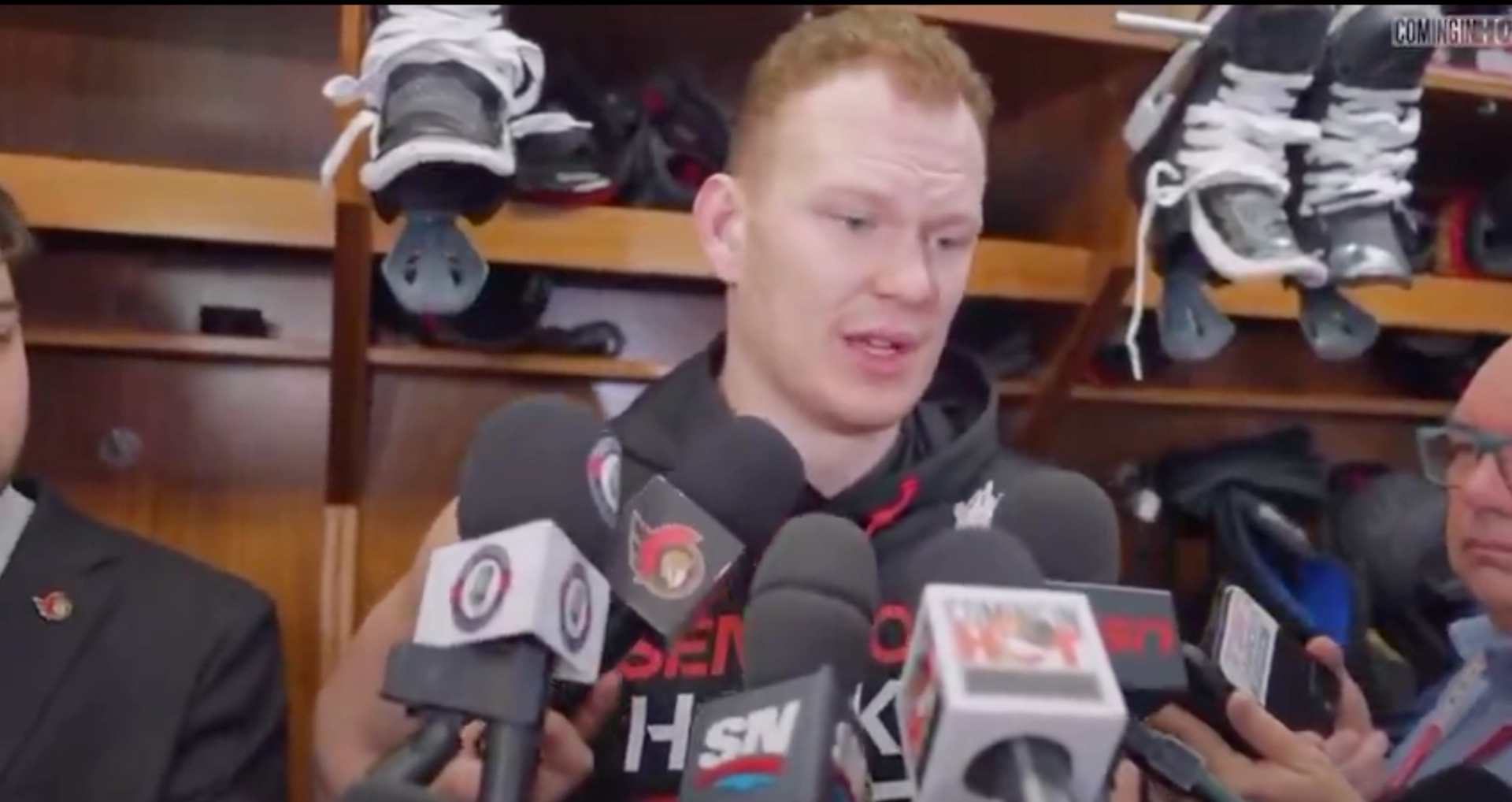 STRUGGLE SESSION: Canadian media GRILLS USA hockey hero Brady Tkachuk for laughing at Trump joke
