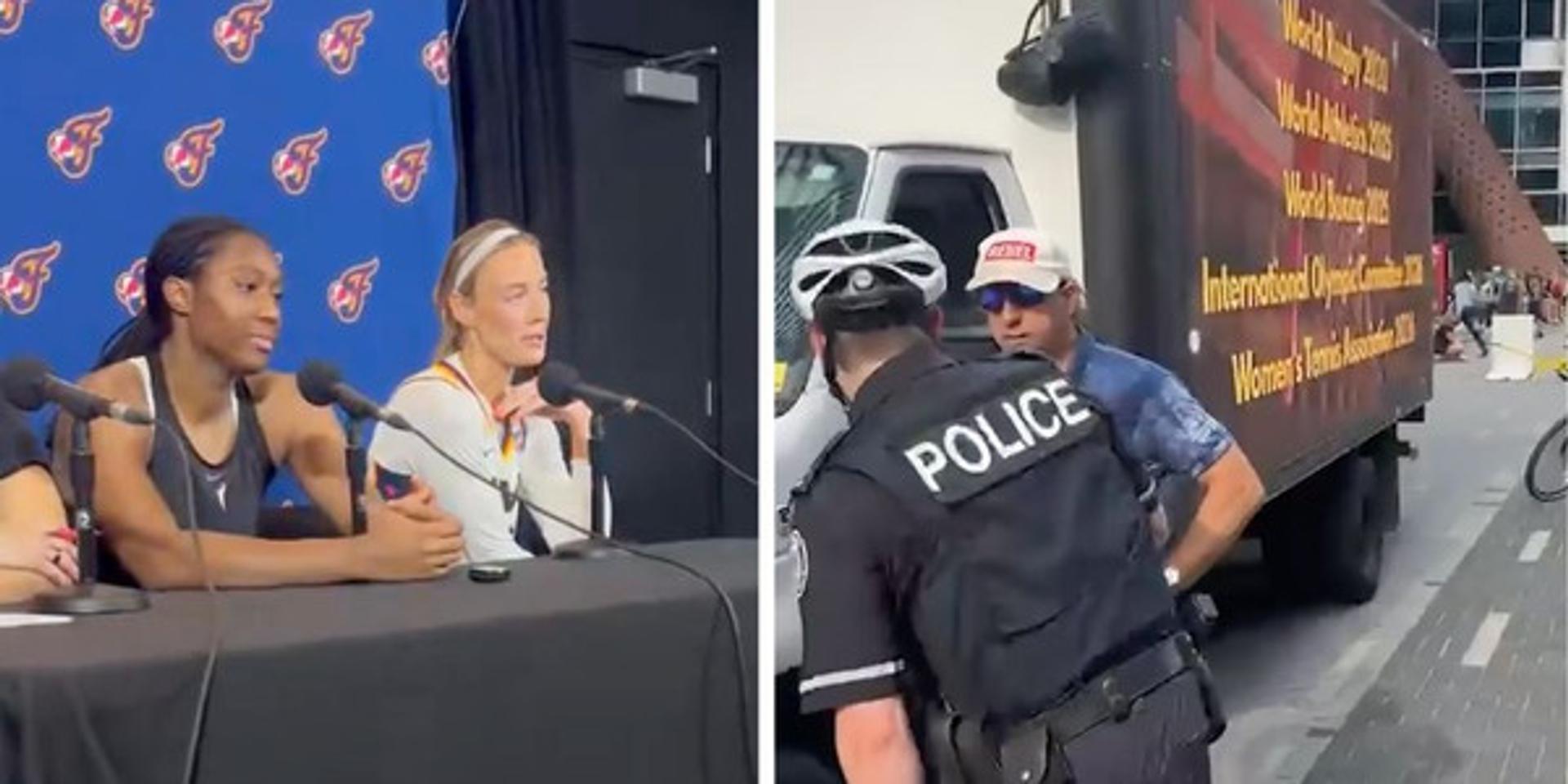 Sophie Cunningham booed in Toronto, pro-women billboard truck fined outside arena