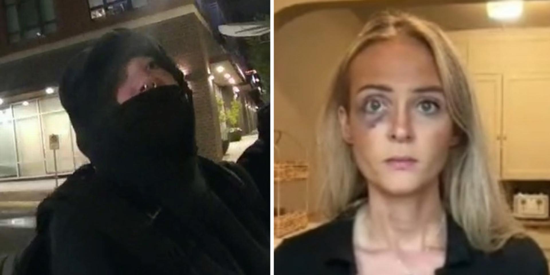 BREAKING: Post Millennial reporter Katie Daviscourt assaulted by Antifa militant in Portland amid ICE riot