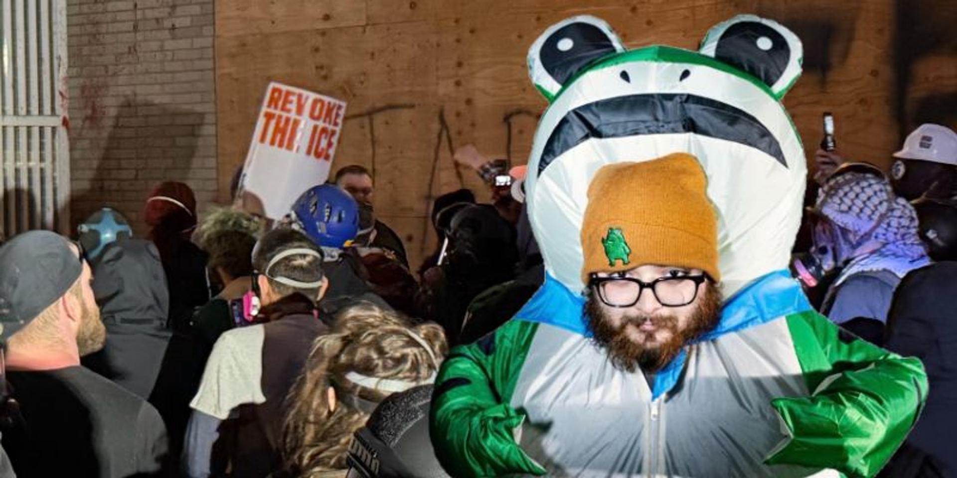 Judge bans frog costume-wearing Antifa militant from protesting at Portland ICE facility