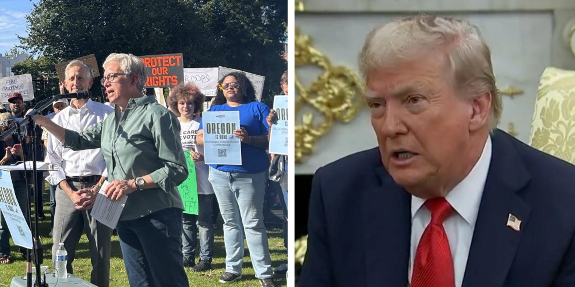 Oregon sues Trump over deployment of National Guard to 'war-ravaged' Portland