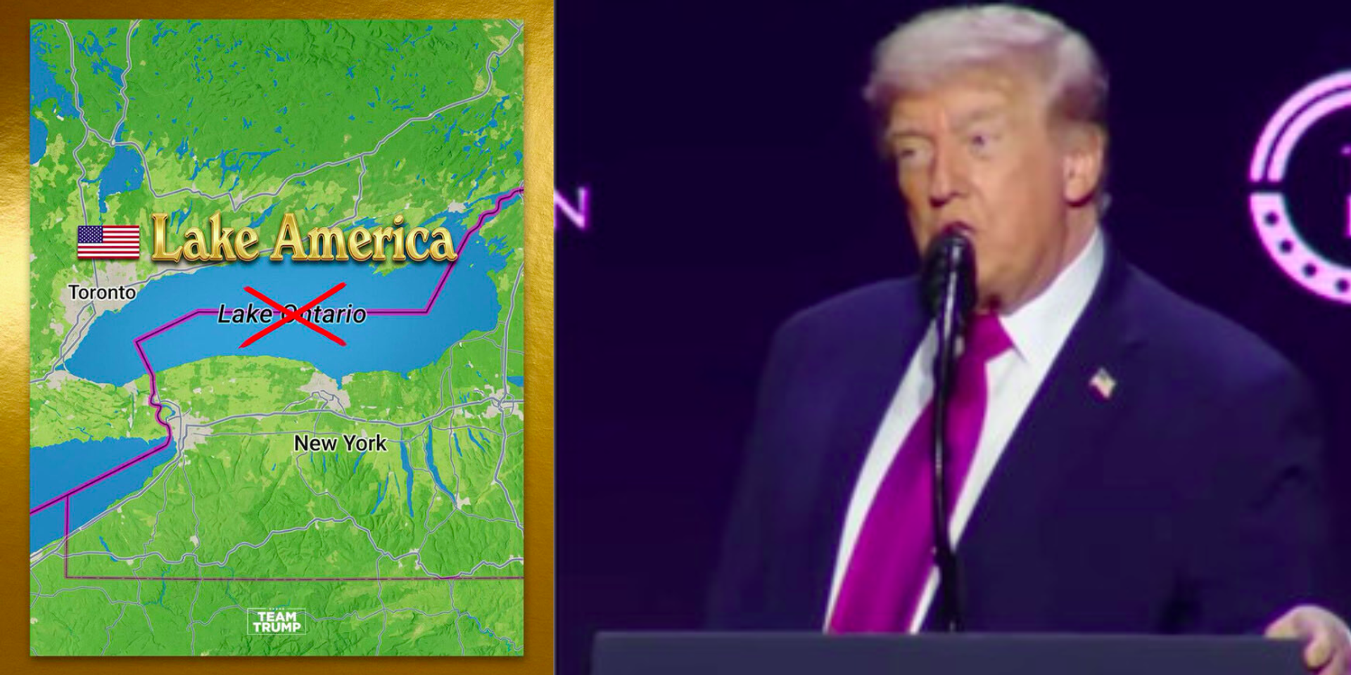 Trump floats rename of Lake Ontario to Lake America amid trade dispute