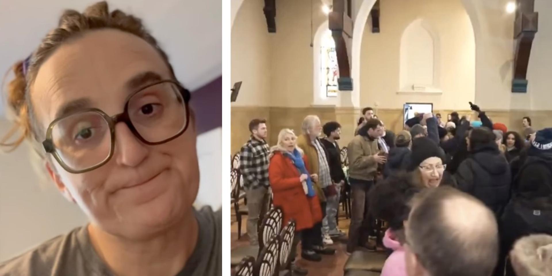 Trans state rep Leigh Finke calls for agitators to keep storming churches until ICE is out of Minnesota