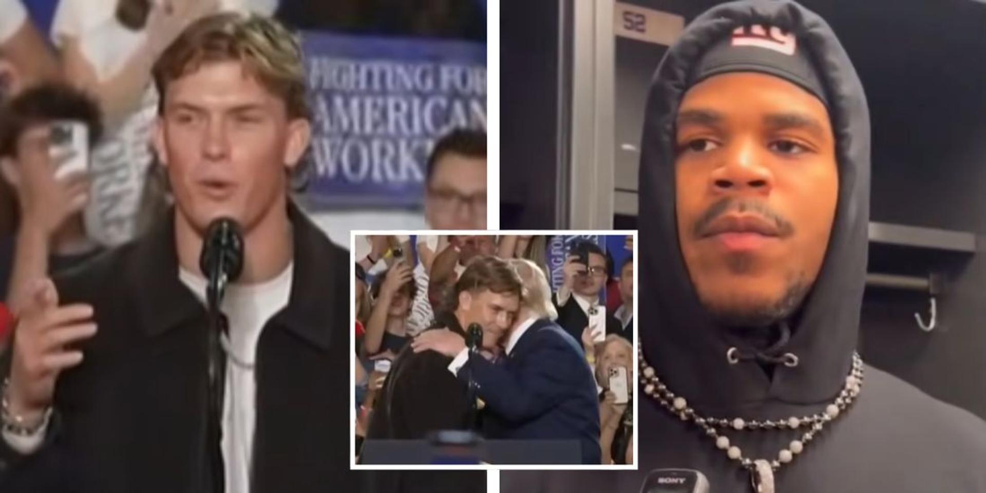NY Giants player Abdul Carter turns on his own starting QB Jaxson Dart after Trump rally appearance