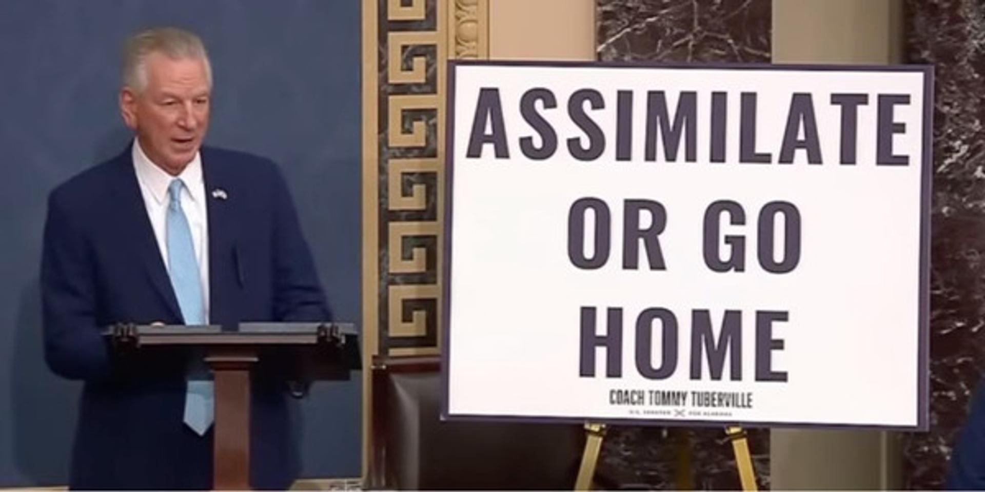 'ASSIMILATE OR GO HOME': Sen Tommy Tuberville calls for end to mass migration