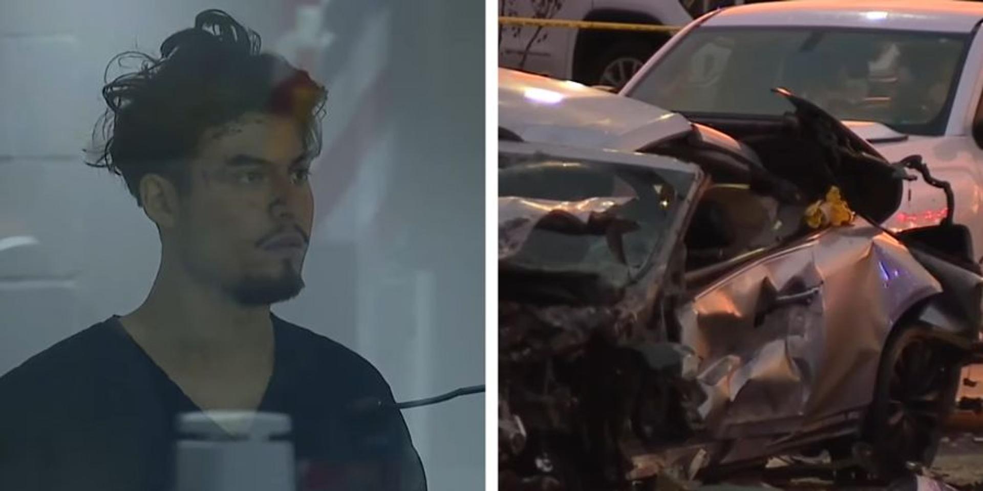 Teen charged with murder over causing 12-car pile-up in Las Vegas to kill pregnant girlfriend: prosecutors