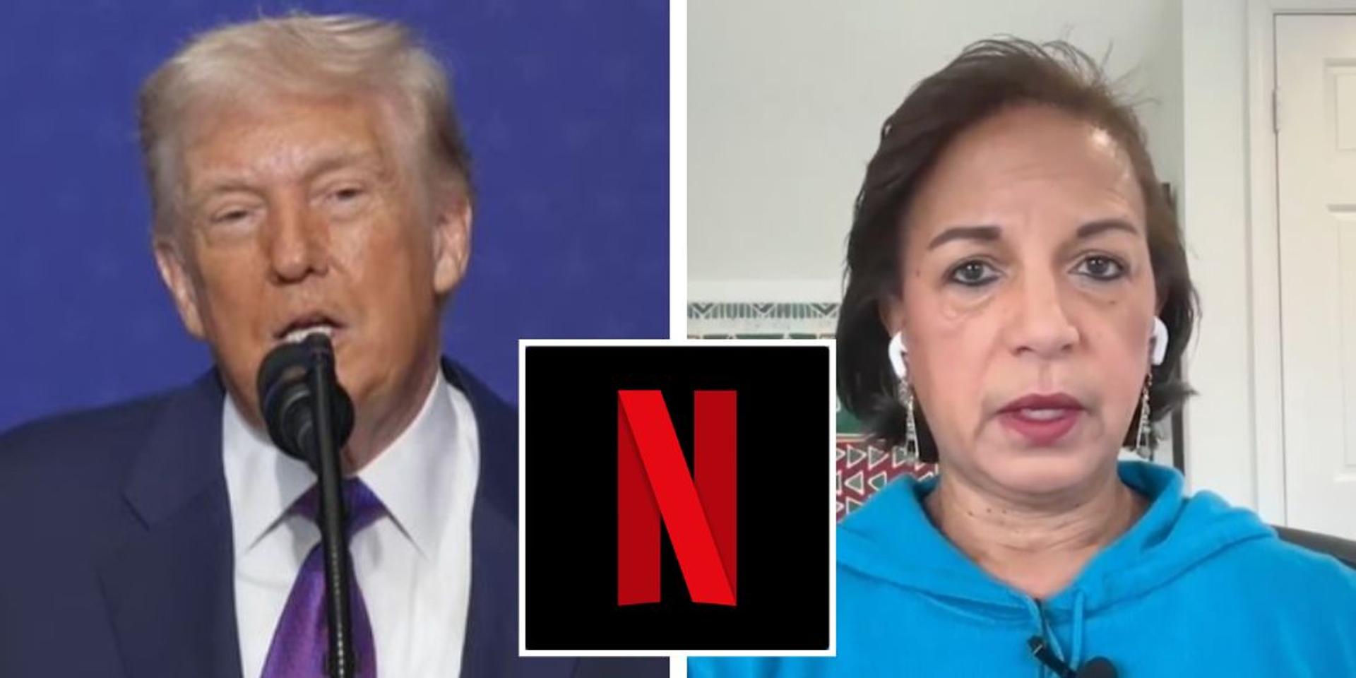 Trump demands Netflix fire ex-Obama adviser Susan Rice or 'pay the consequences' after she says conservatives will be punished when Dems retake power