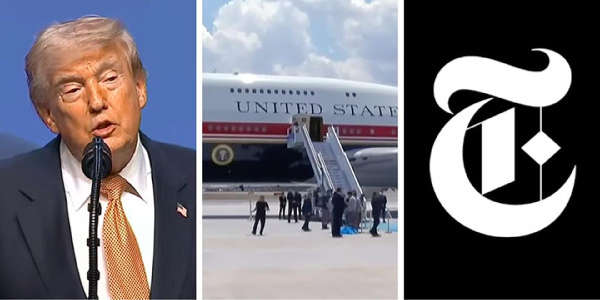 Trump admin subpoenas NYT staffers after report on Air Force One gifted by Qatar