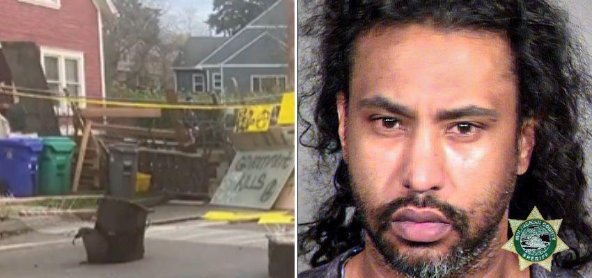 Convicted felon arrested at Portland's 'Red House' for stockpiling weapons, armor