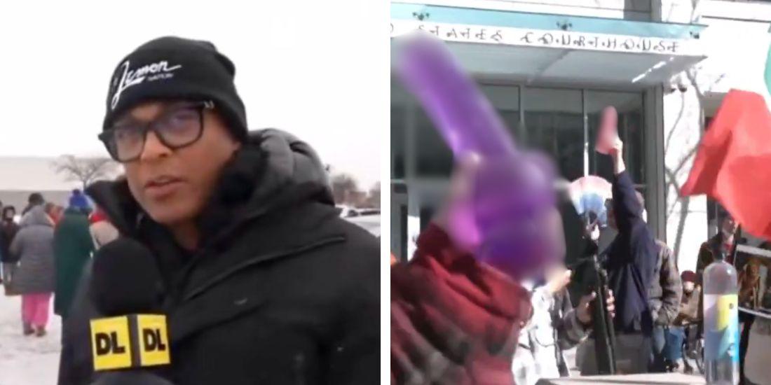 BREAKING: Don Lemon pleads not guilty to St Paul church storming charges as supporters wave dildos to 'protect the press'