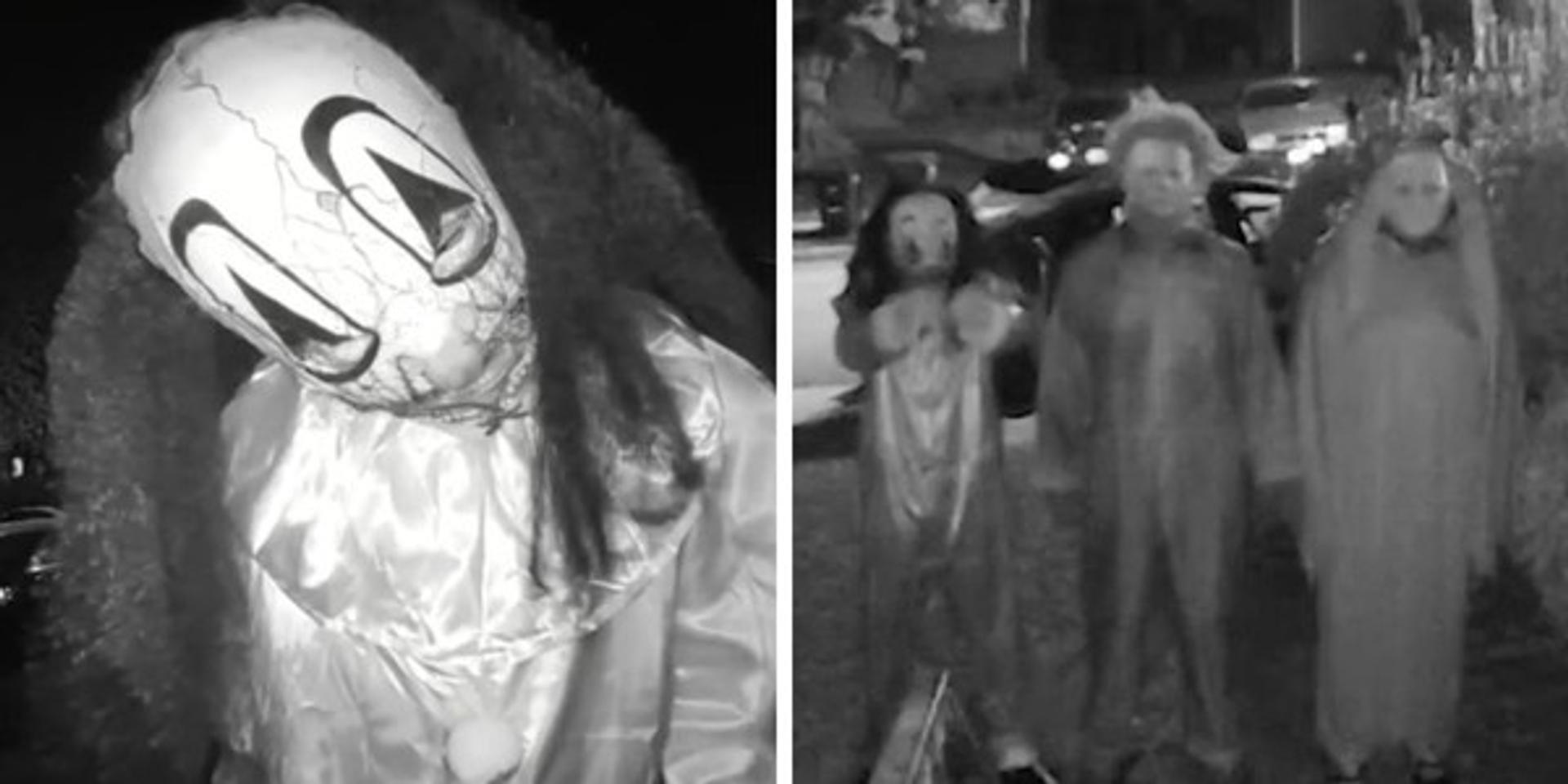 Masked intruders in Halloween costumes caught on camera threatening to kill Virginia woman during break-in attempt