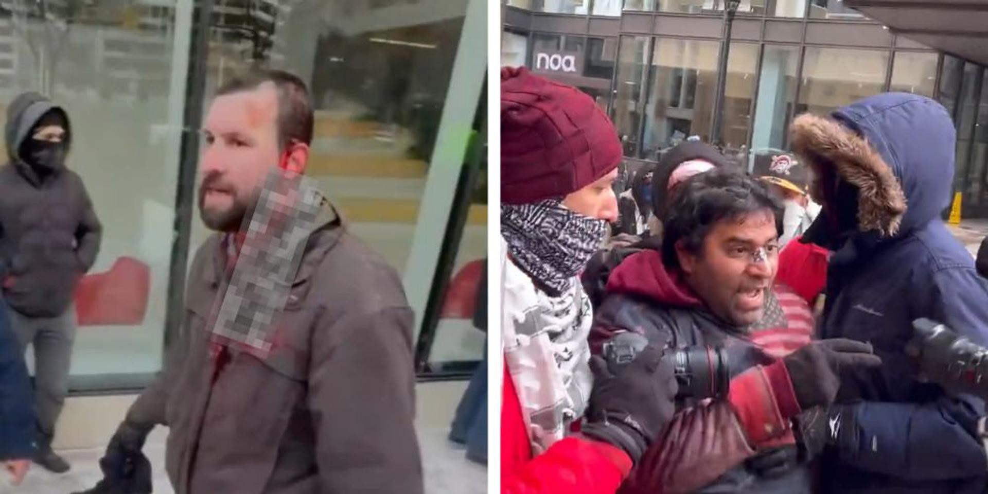 Anti-ICE radicals beat, threaten men wearing American flag gear in Minneapolis