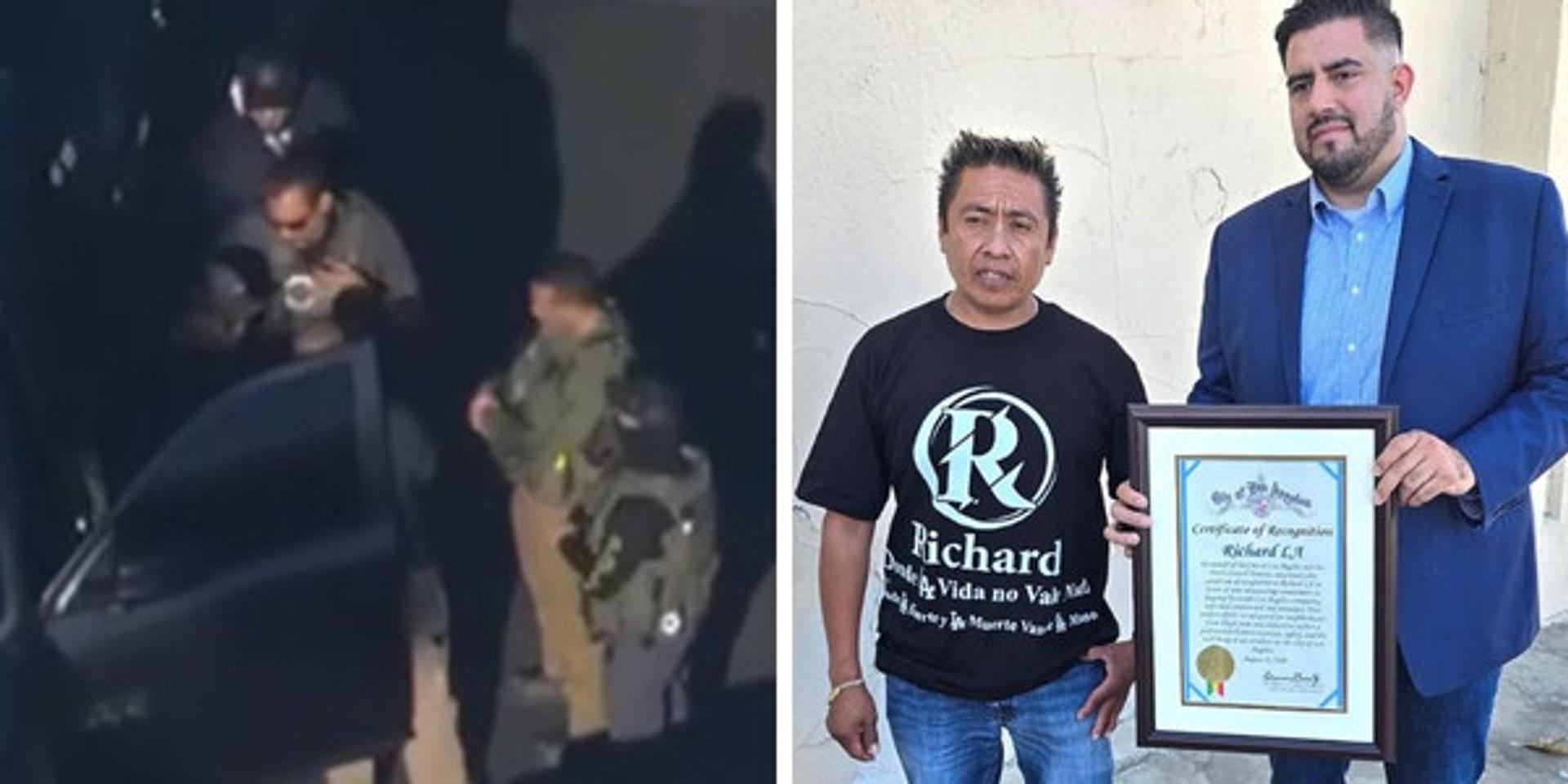 Illegal immigrant arrested for ramming federal vehicles was awarded by LA City Council for 'efforts to safeguard our neighborhoods' from ICE