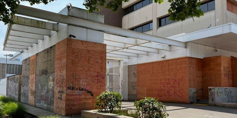 'Get ICE out': City of Portland issues 'land use violation' to ICE facility violently targeted by Antifa since June