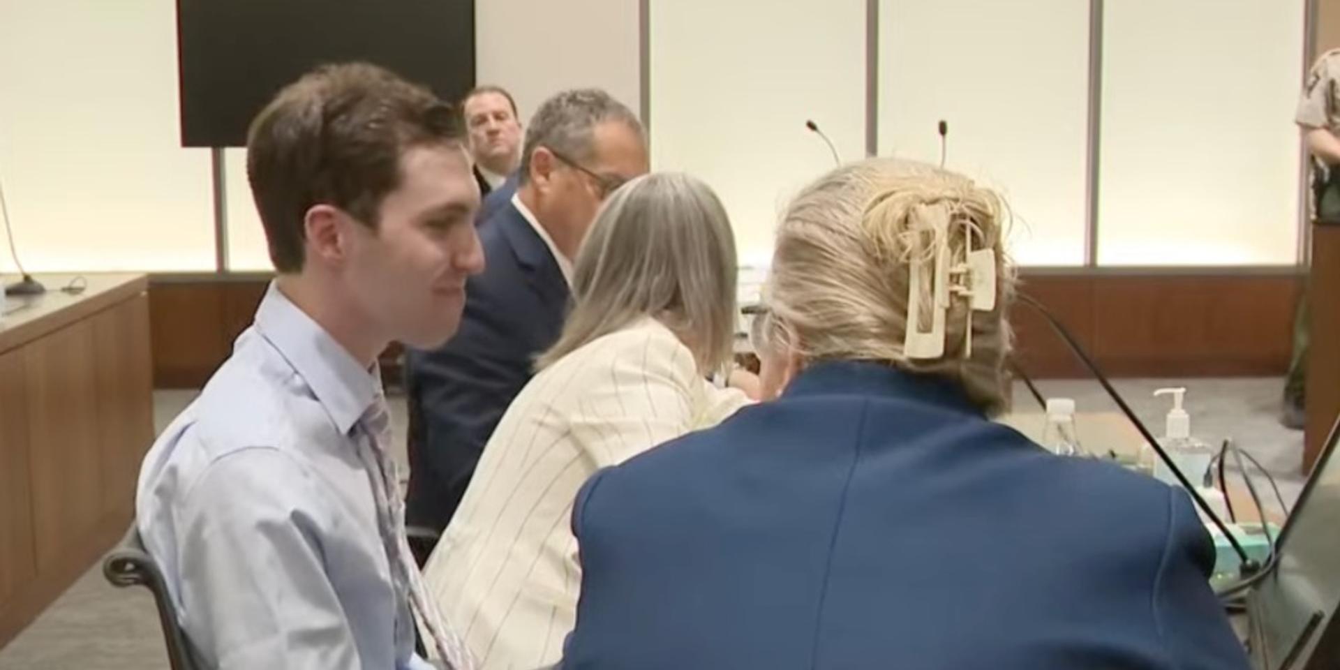Accused Charlie Kirk assassin Tyler Robinson seen grinning and chuckling during first in-person court appearance
